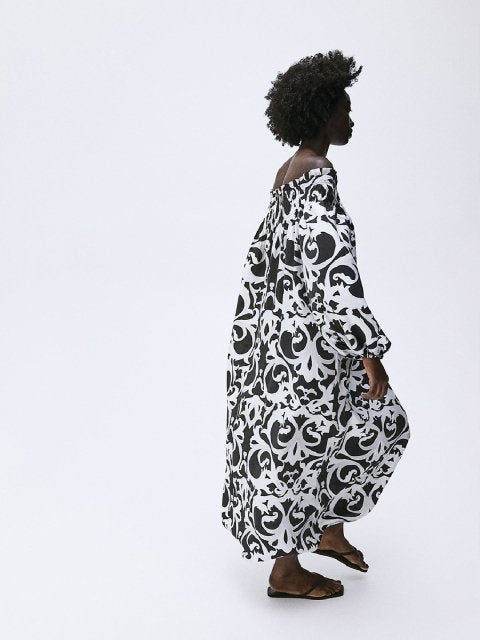H&M Oversized Off-The-Shoulder Dress