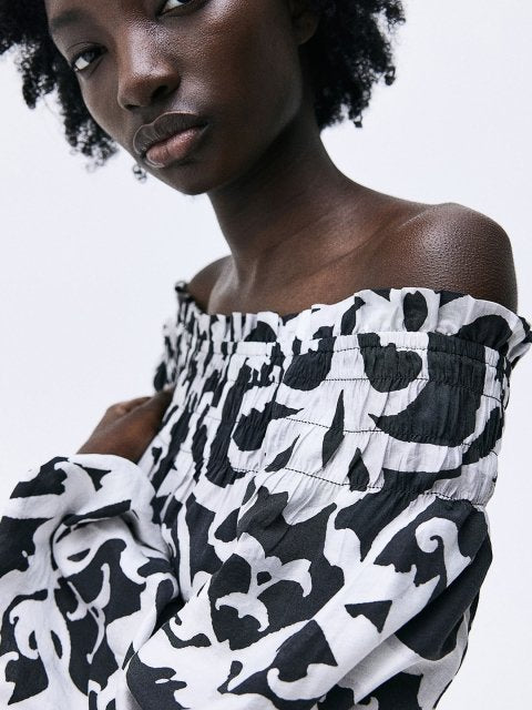 H&M Oversized Off-The-Shoulder Dress