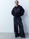 H&M Oversized Print-Motif Hoodie