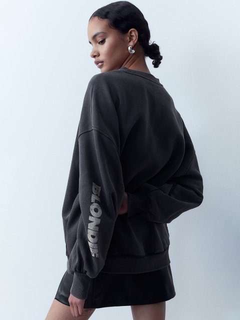 H&M Oversized Printed Sweatshirt