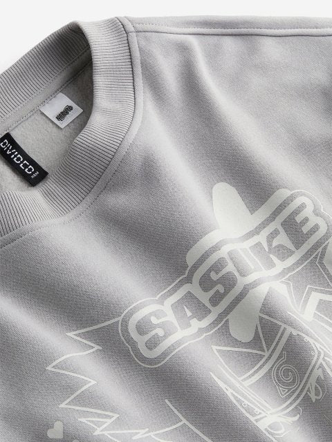 H&M Oversized Printed Sweatshirt