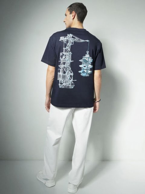 H&M Oversized Printed T-Shirt