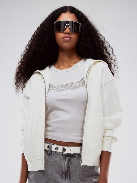 H&M Oversized Zip-Through Hoodie