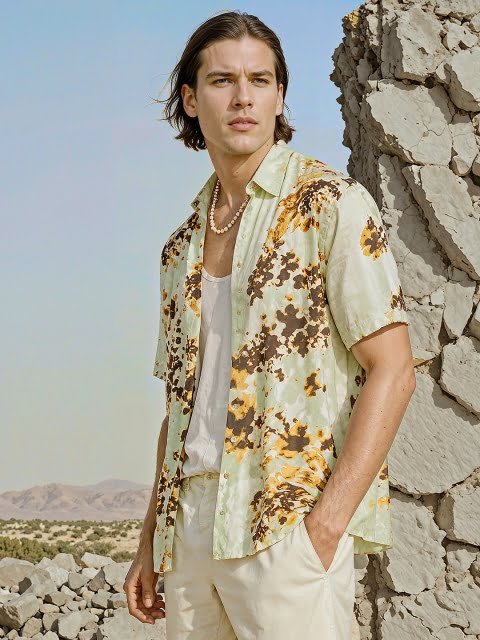 H&M Patterned Resort Shirt