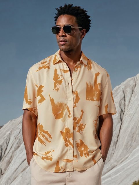 H&M Patterned Resort Shirt