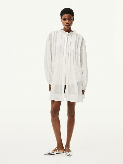 H&M Pin-Tuck Ramie Dress