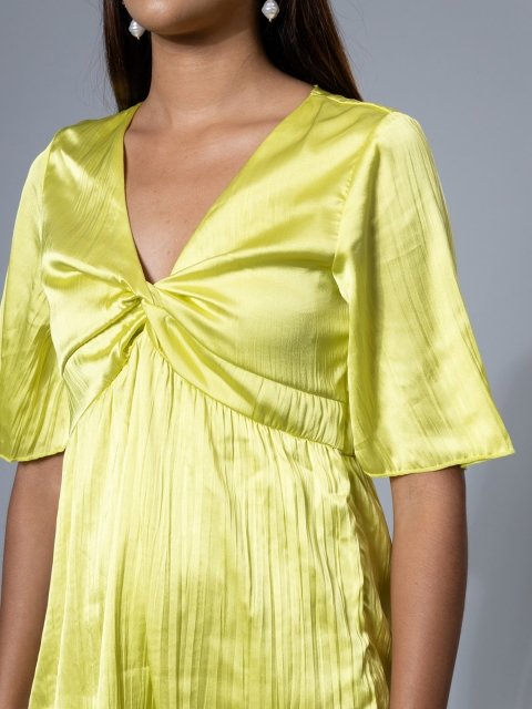 H&M Pleated Mini Dress
