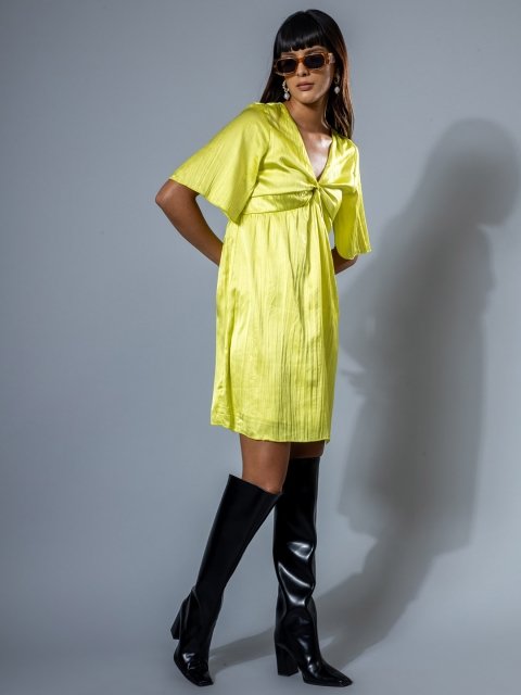 H&M Pleated Mini Dress