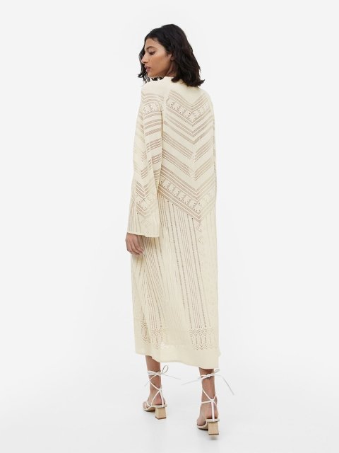 H&M Pointelle-Knit A-Line Dress