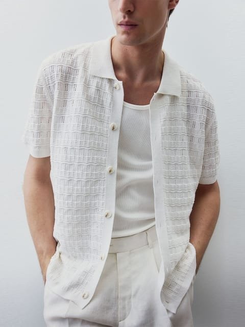 H&M Pointelle-Knit Shirts
