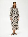 H&M Printed Balloon-Sleeved Dress