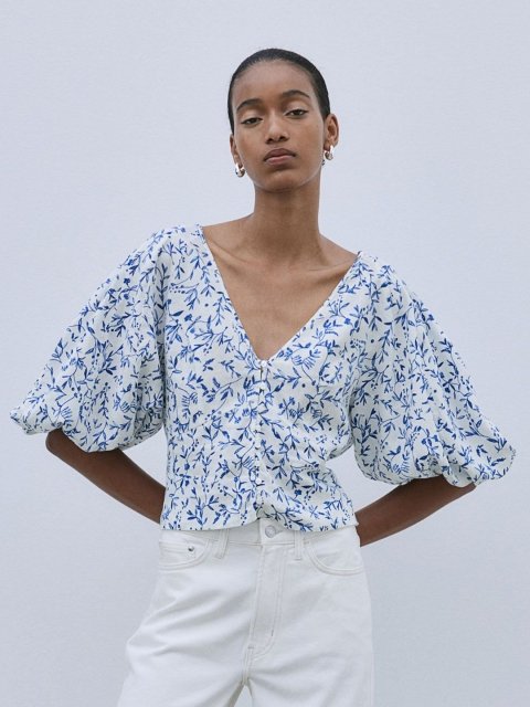 H&M Printed Blouse
