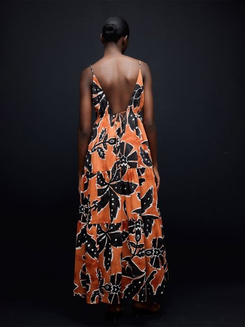 H&M Printed Long Strappy Dress