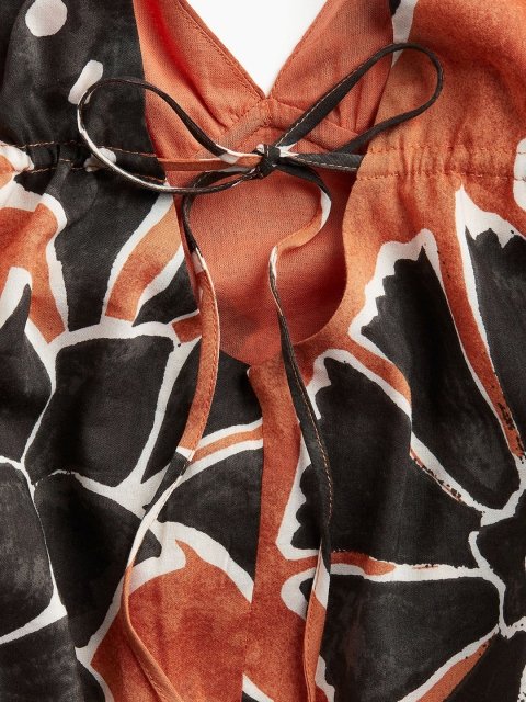 H&M Printed Long Strappy Dress