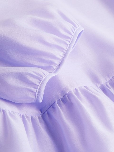 H&M Puff-Sleeved Organza Dress