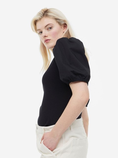 H&M Puff-Sleeved Top