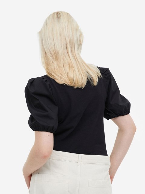 H&M Puff-Sleeved Top