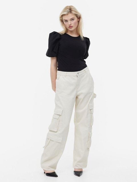 H&M Puff-Sleeved Top