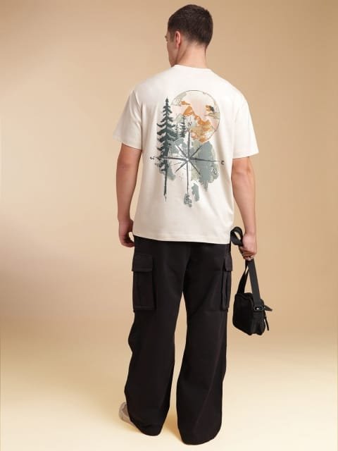 H&M Pure Cotton 3D Graphic Printed T-shirt