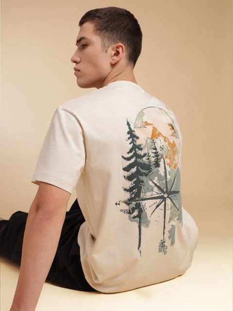 H&M Pure Cotton 3D Graphic Printed T-shirt
