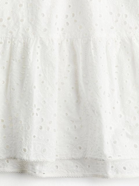 H&M Pure Cotton Broderie Anglaise Tunic Dress