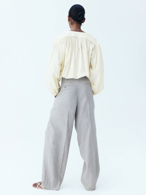 H&M Pure Cotton Drawstring Blouse