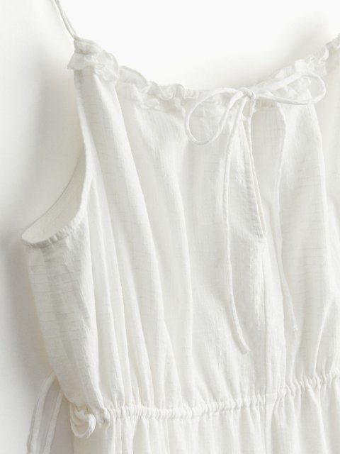 H&M Pure Cotton Drawstring-Detail Dress