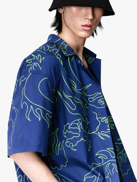 H&M Pure Cotton Loose Fit Resort Shirt