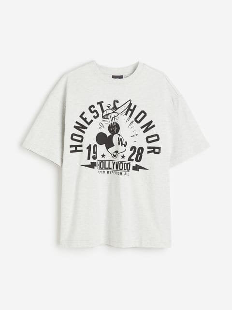H&M Pure Cotton Oversized Fit T-Shirt