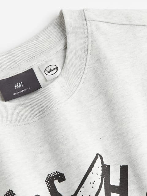 H&M Pure Cotton Oversized Fit T-Shirt