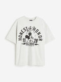 H&M Pure Cotton Oversized Fit T-Shirt