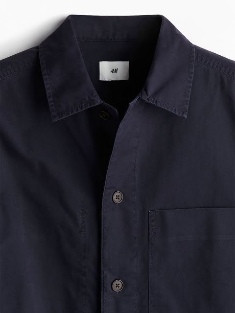 H&M Pure Cotton Regular Fit Twill Overshirt