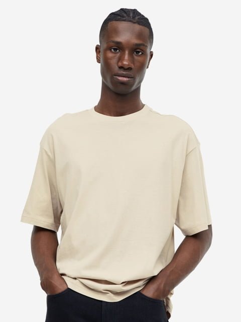 H&M Pure Cotton Relaxed Fit T-shirt