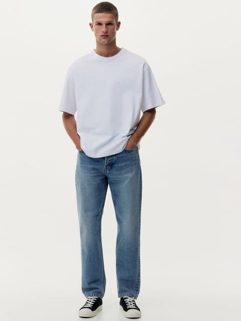 H&M Pure Cotton Relaxed Jeans