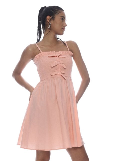H&M Pure Cotton Smock-Topped Dress