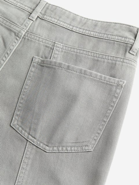 H&M Pure Cotton Wide Twill Trousers