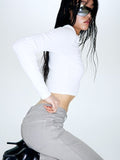 H&M Pure Cotton Wide Twill Trousers