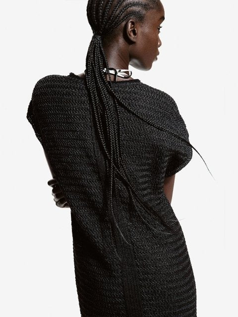 H&M Raffia-Look Kaftan Dress