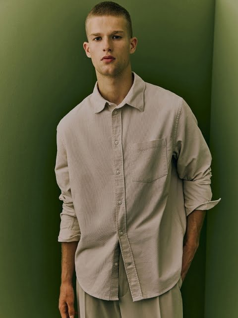 H&M Regular Fit Corduroy Shirt