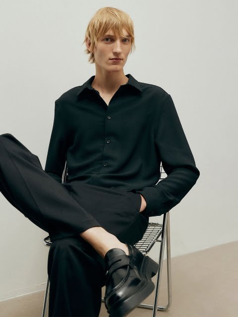 H&M Regular Fit Crpe Shirt