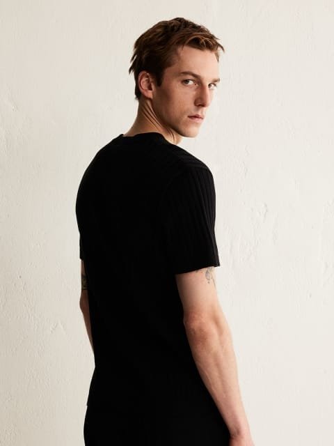 H&M Regular Fit Knitted T-shirt