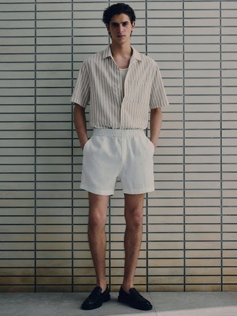 H&M Regular Fit Linen-Blend Shirt