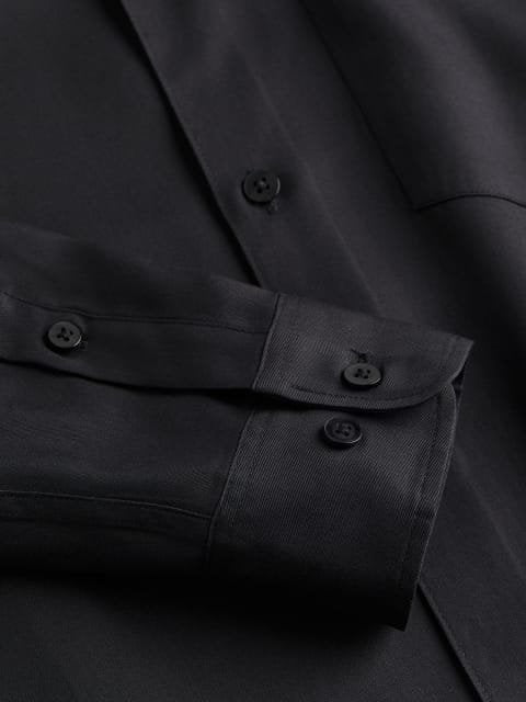 H&M Regular Fit Lyocell Grandad Shirt