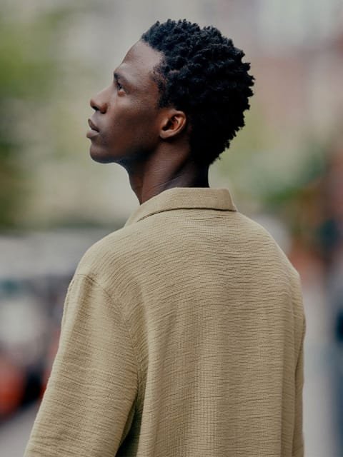 H&M Regular Fit Textured Resort Shirt
