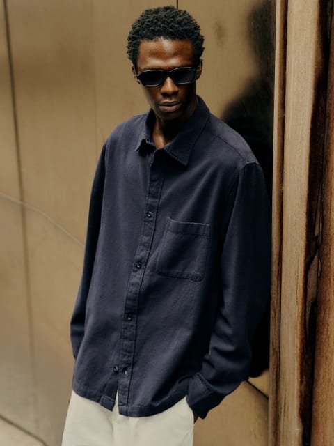 H&M Regular Fit Textured Shirt