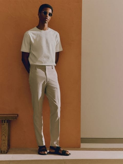 H&M Regular Fit Textured T-Shirt
