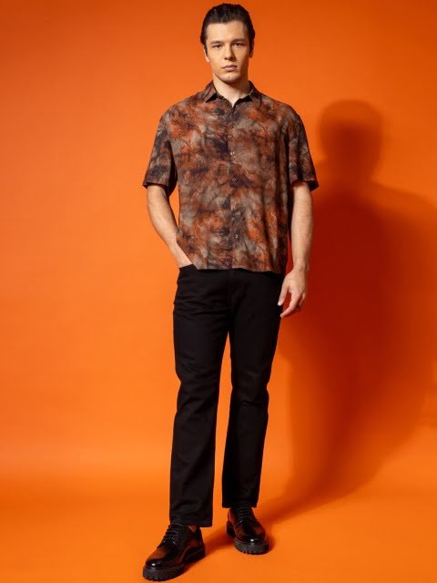 H&M Relaxed Fit Printed Shirt
