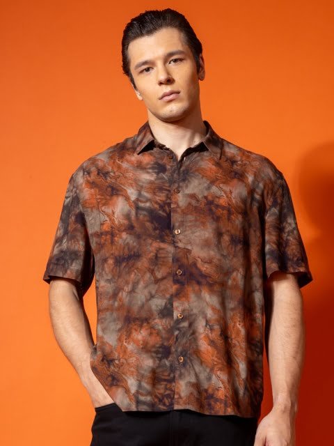 H&M Relaxed Fit Printed Shirt