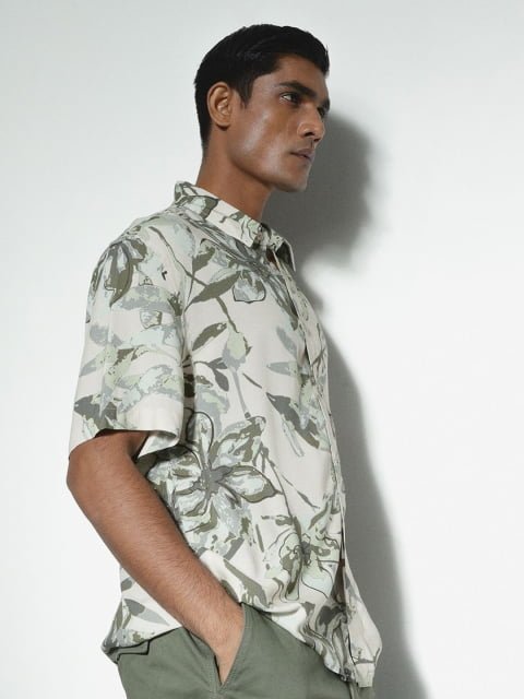 H&M Relaxed Fit Printed Shirt