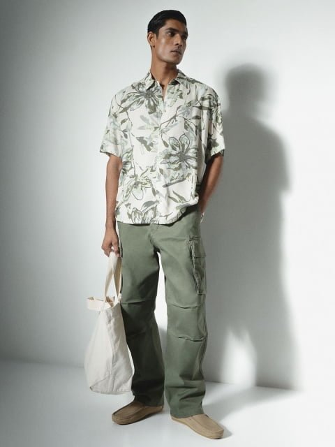 H&M Relaxed Fit Printed Shirt